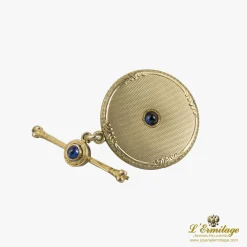 BROCHES / ALFILERES Broche-alfiler guardapelo antiguo oro amarillo