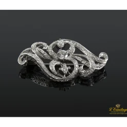 BROCHES / ALFILERES Broche-alfiler oro blanco y diamantes