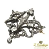 BROCHES / ALFILERES Broche-alfiler antiguo oro amarillo plata y diamantes