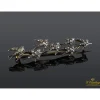 BROCHES / ALFILERES Broche con golondrinas realizado en oro amarillo, plata y diamantes. Pieza francesa del siglo xix.