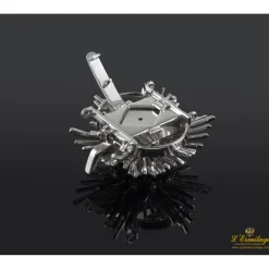 BROCHES / ALFILERES Broche oro blanco esmeralda y diamantes.