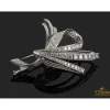 BROCHES / ALFILERES Broche realizado en oro blanco con brillantes.