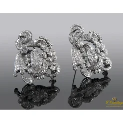 BROCHES / ALFILERES Broche tu y yo oro blanco y diamantes