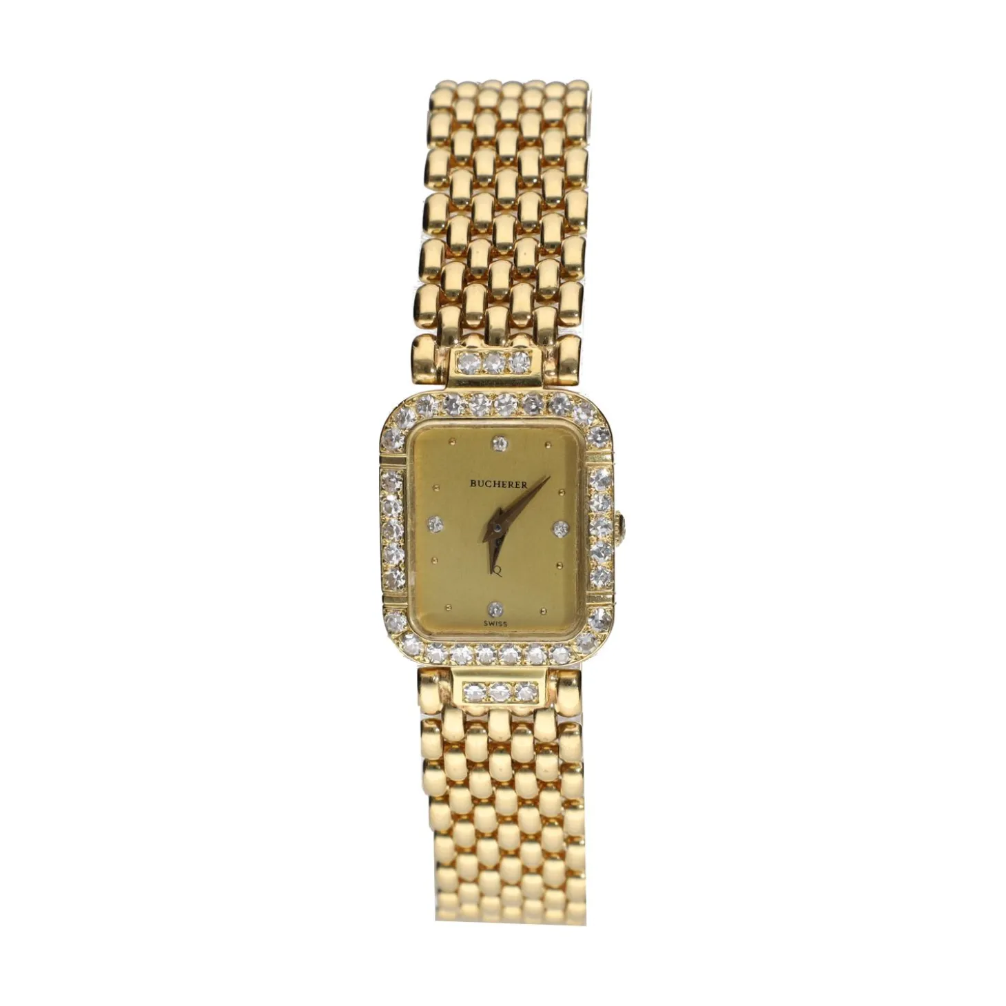 BUCHERER Señora oro amarillo con brillantes.