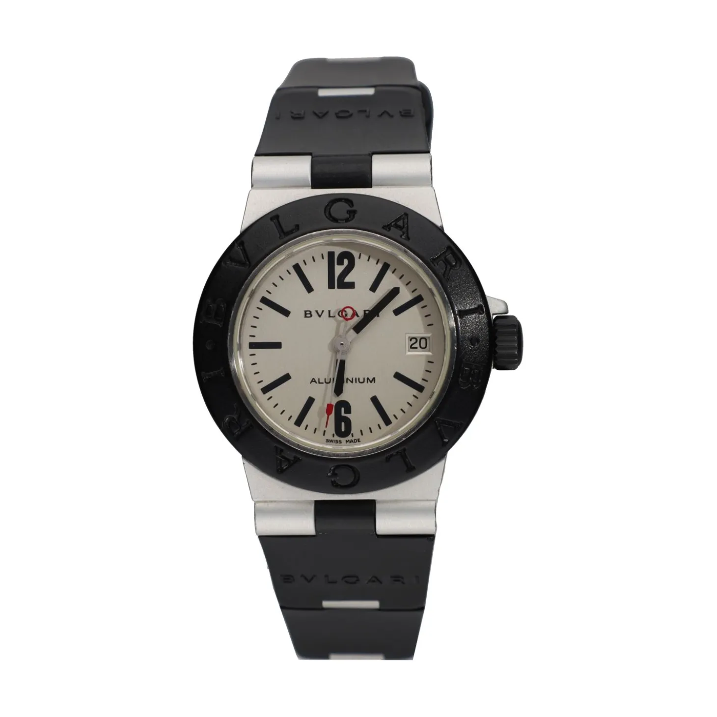 BULGARI Aluminium quartz 29mm.