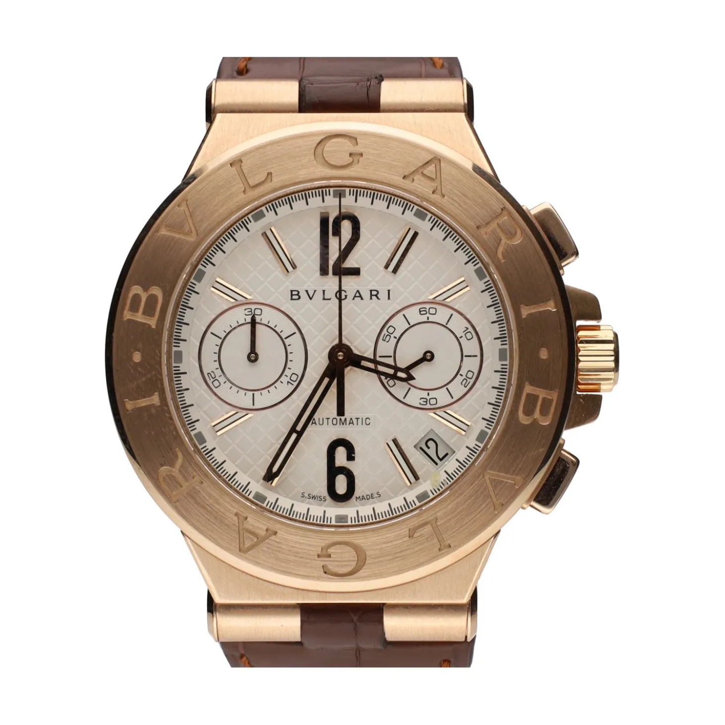 BULGARI Diagono oro rosa chrono 40mm.
