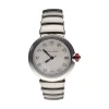 BULGARI Lvcea reloj acero brillantes y madreperla.