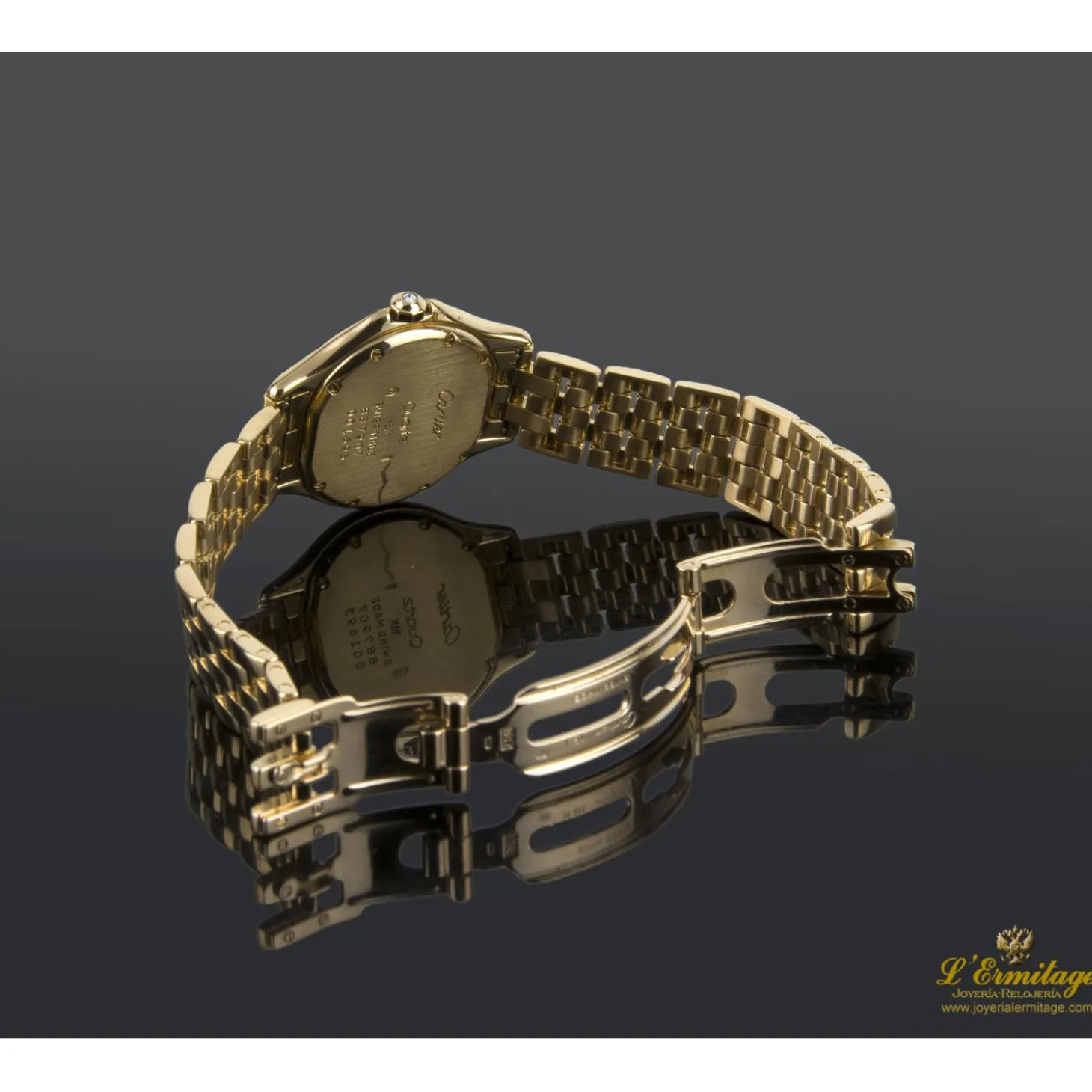 CARTIER Cougar oro amarillo y diamantes cuarzo señora 26mm