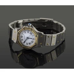 CARTIER Santos octagon acero y oro automático señora