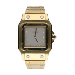 CARTIER Santos oro amarillo brillantes 29mm.