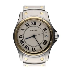 CARTIER Santos ronde acero y oro 33mm.