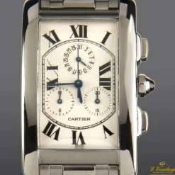 CARTIER Tank americaine oro blanco chronoreflex
