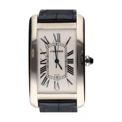 CARTIER Tank americano caballero oro blanco 27mm.