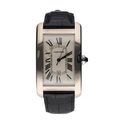 CARTIER Tank americano caballero oro blanco 26mm.