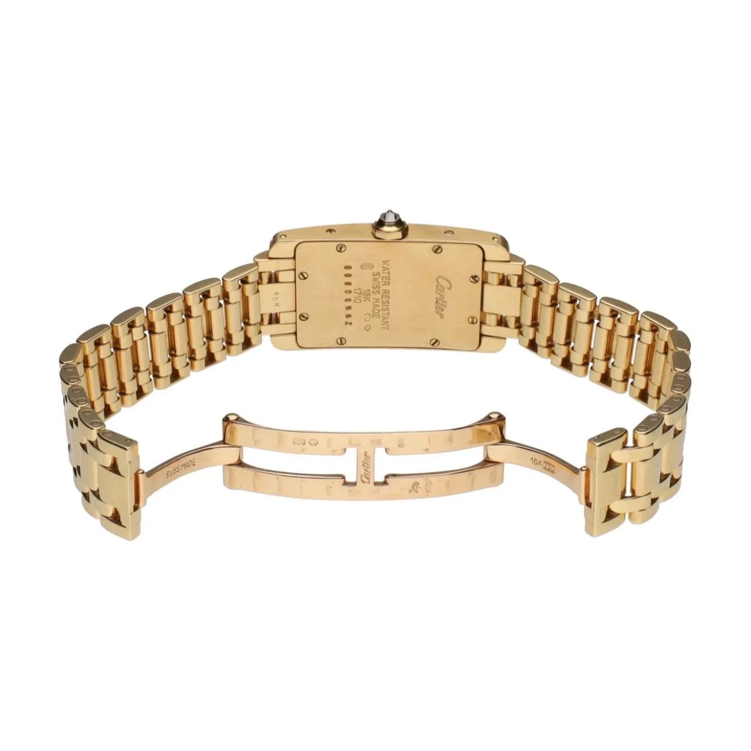 CARTIER Tank americano oro amarillo brillantes 19mm.