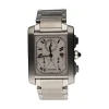 CARTIER Tank frances chronograph acero 28mm.