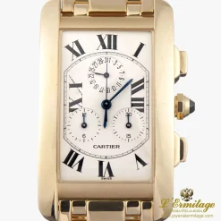 CARTIER Tank frances chrono oro amarillo caballero.