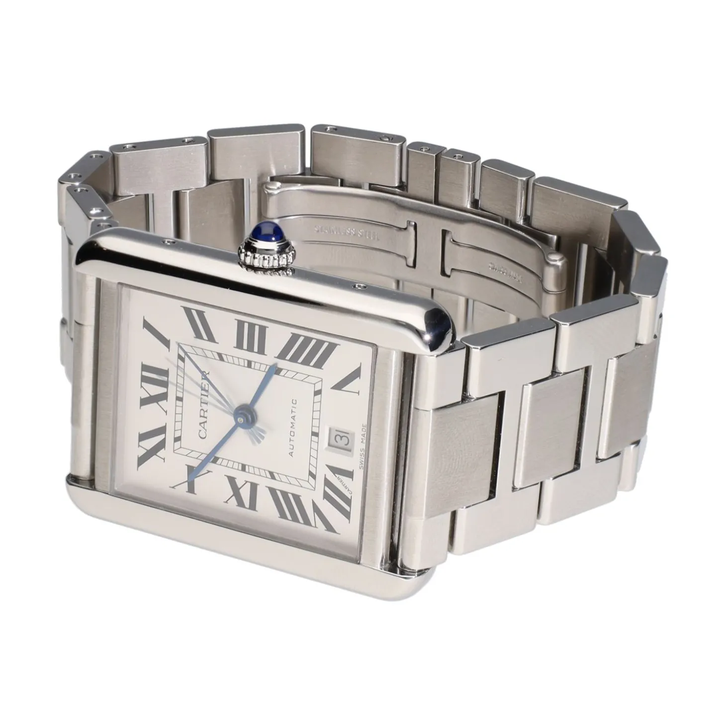 CARTIER Tank solo xl acero automático.