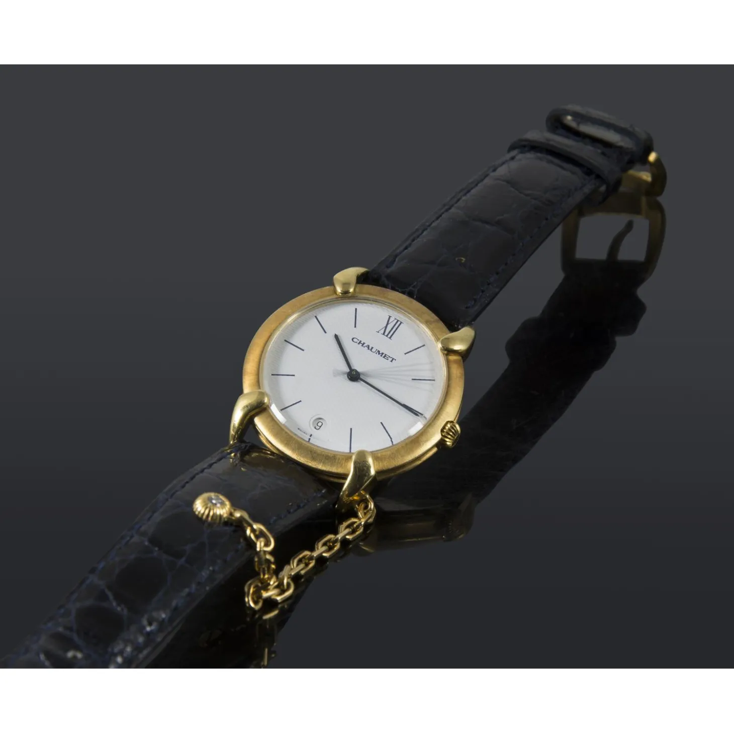 CHAUMET Oro amarillo cuarzo caballero.