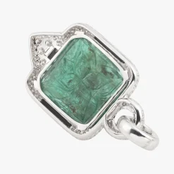 COLGANTES Colgante con esmeralda diamantes y ónice