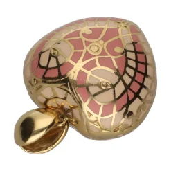 COLGANTES Colgante en forma de corazón en oro amarillo y esmalte.