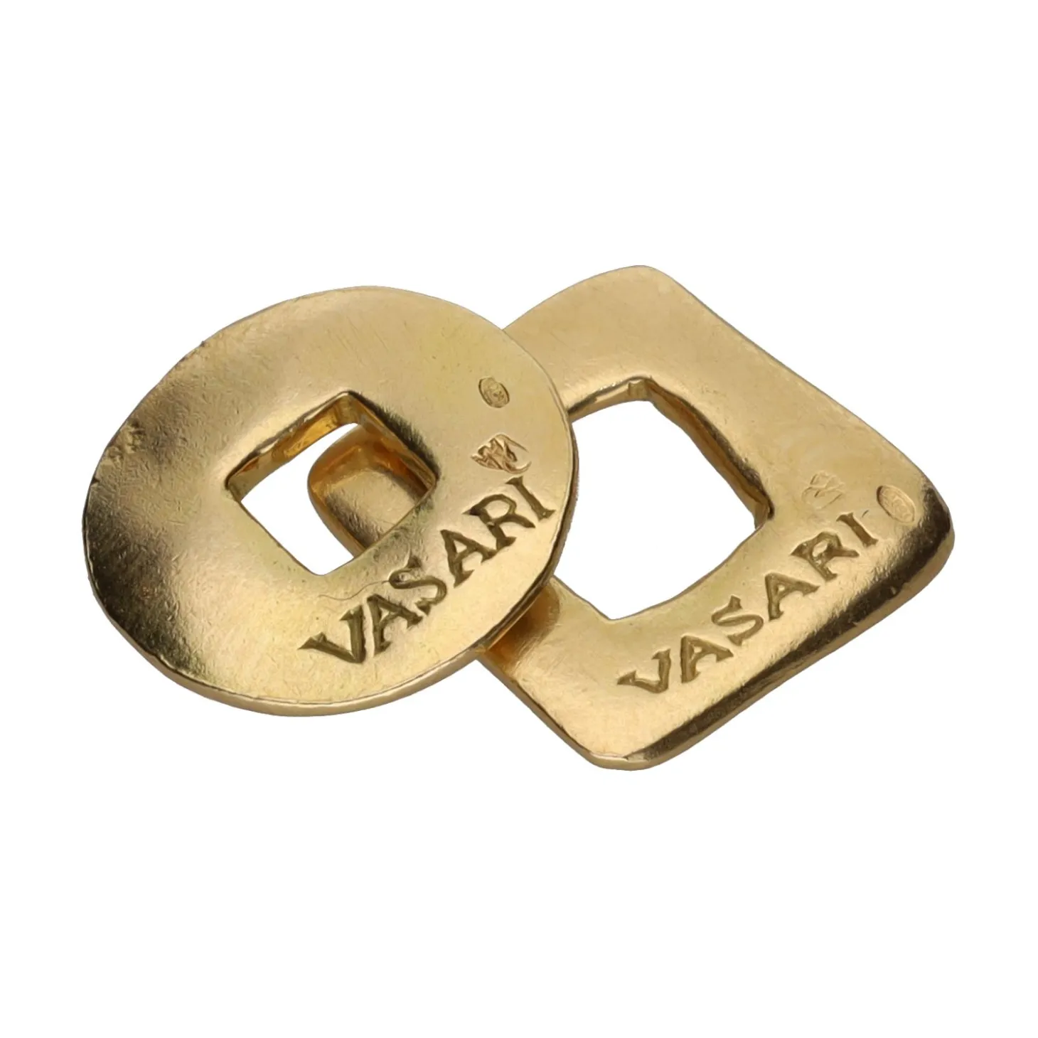 COLGANTES Colgantes firmados por vasari en oro amarillo.
