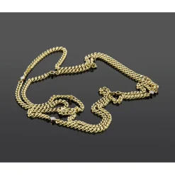 COLLARES Cadena larga oro amarillo y diamantes 60cm