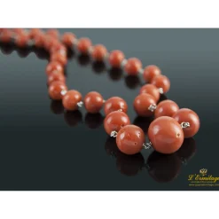 COLLARES Collar bolas de coral