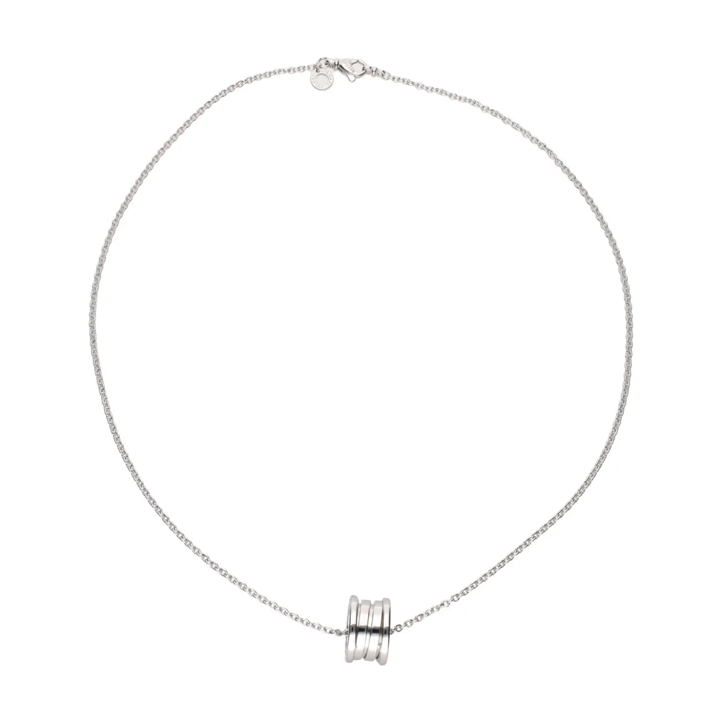 COLLARES Collar bulgari b-zero en oro blanco.