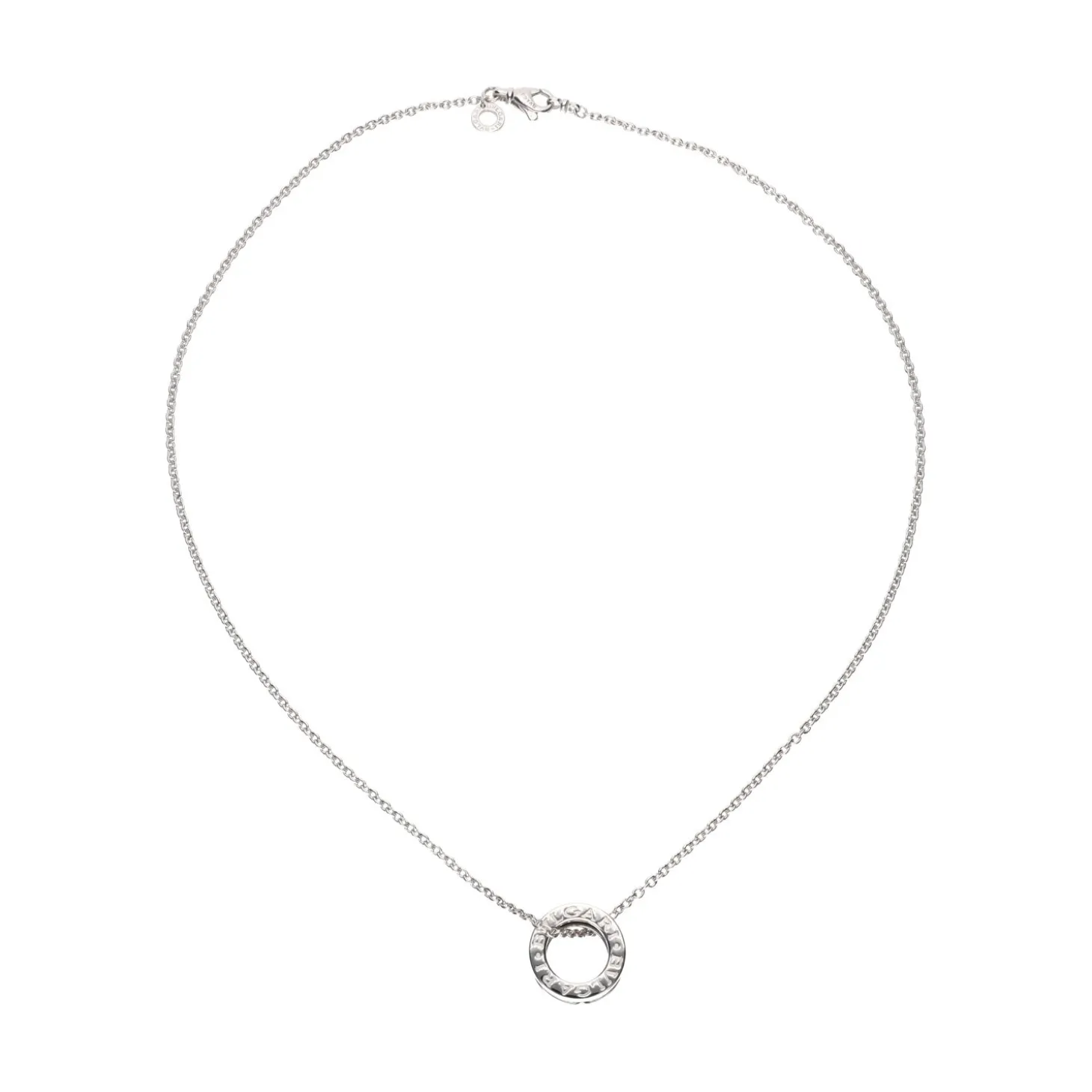 COLLARES Collar bulgari b-zero en oro blanco.