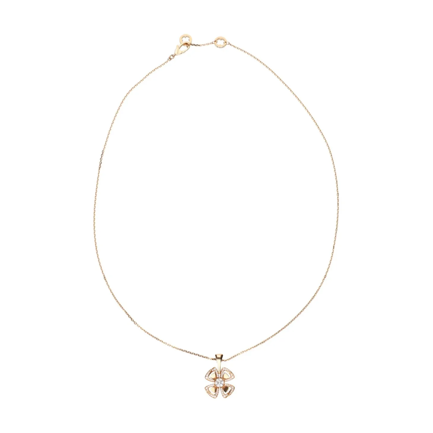 COLLARES Collar bulgari fiorever en oro rosa y brillantes.