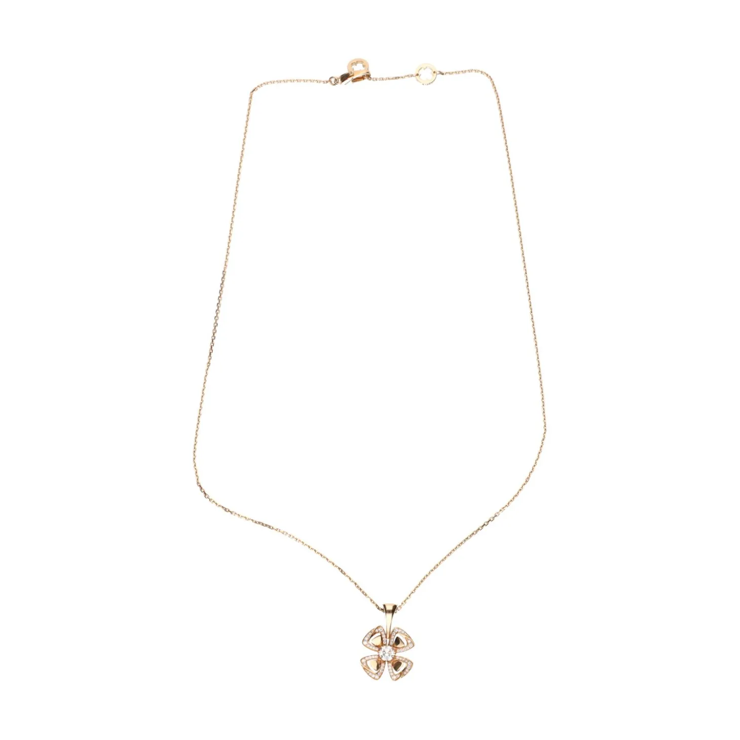 COLLARES Collar bulgari fiorever en oro rosa y brillantes.