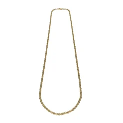COLLARES Collar cadena de anillas realizadas en oro amarillo. 60Cm.