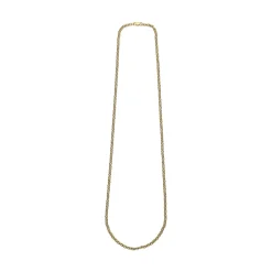 COLLARES Collar cadena de anillas realizadas en oro amarillo. 60Cm.
