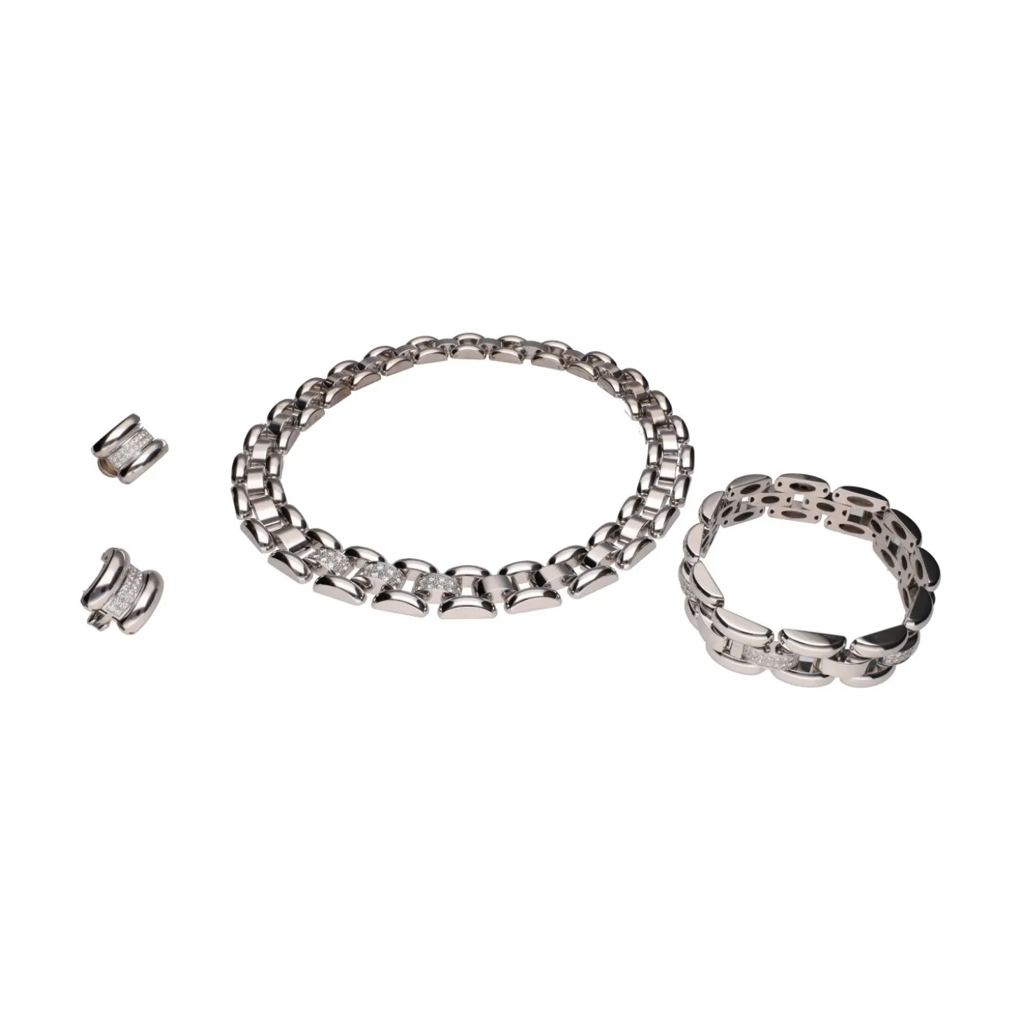 COLLARES Collar chopard en oro blanco y brillantes.