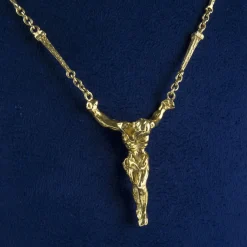 COLLARES Collar cristo dalí oro amarillo