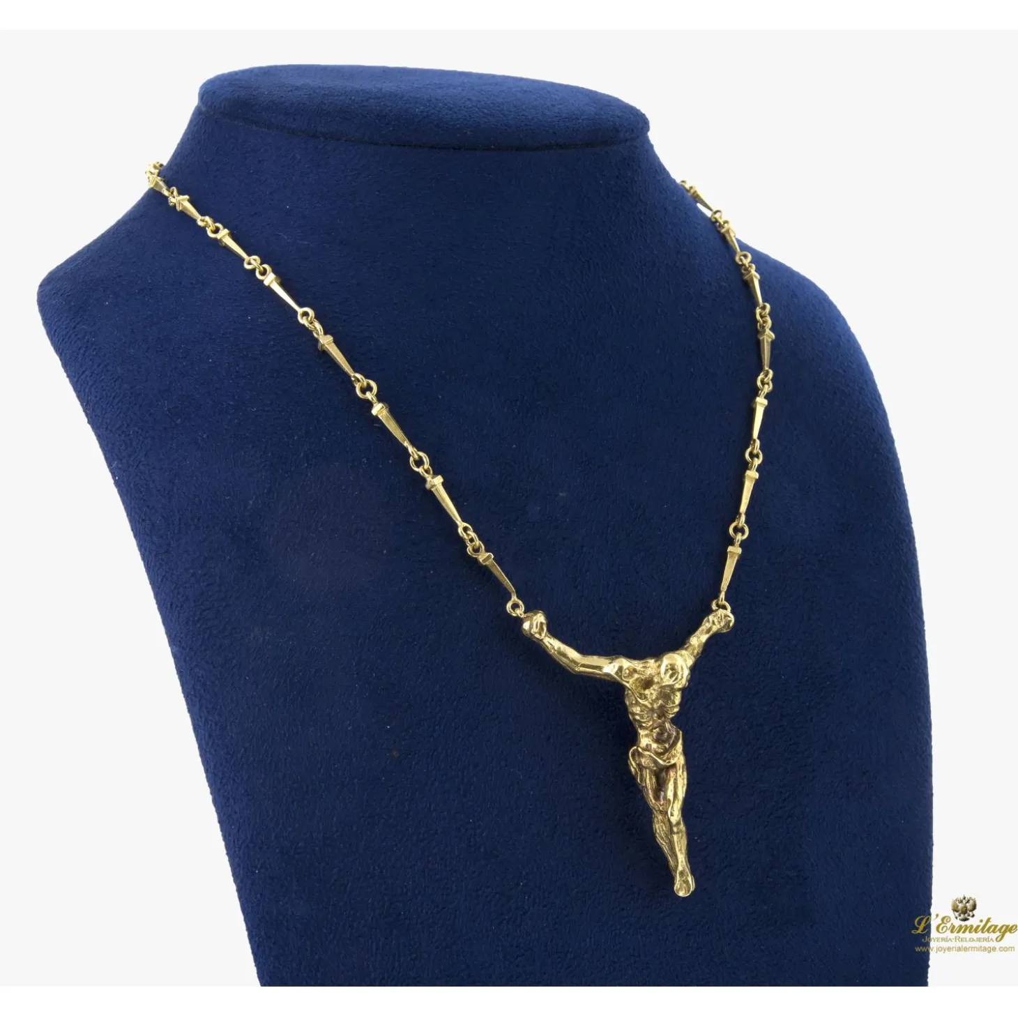 COLLARES Collar cristo dalí oro amarillo