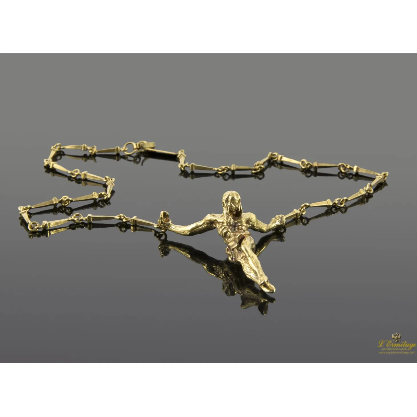 COLLARES Collar cristo dalí oro amarillo
