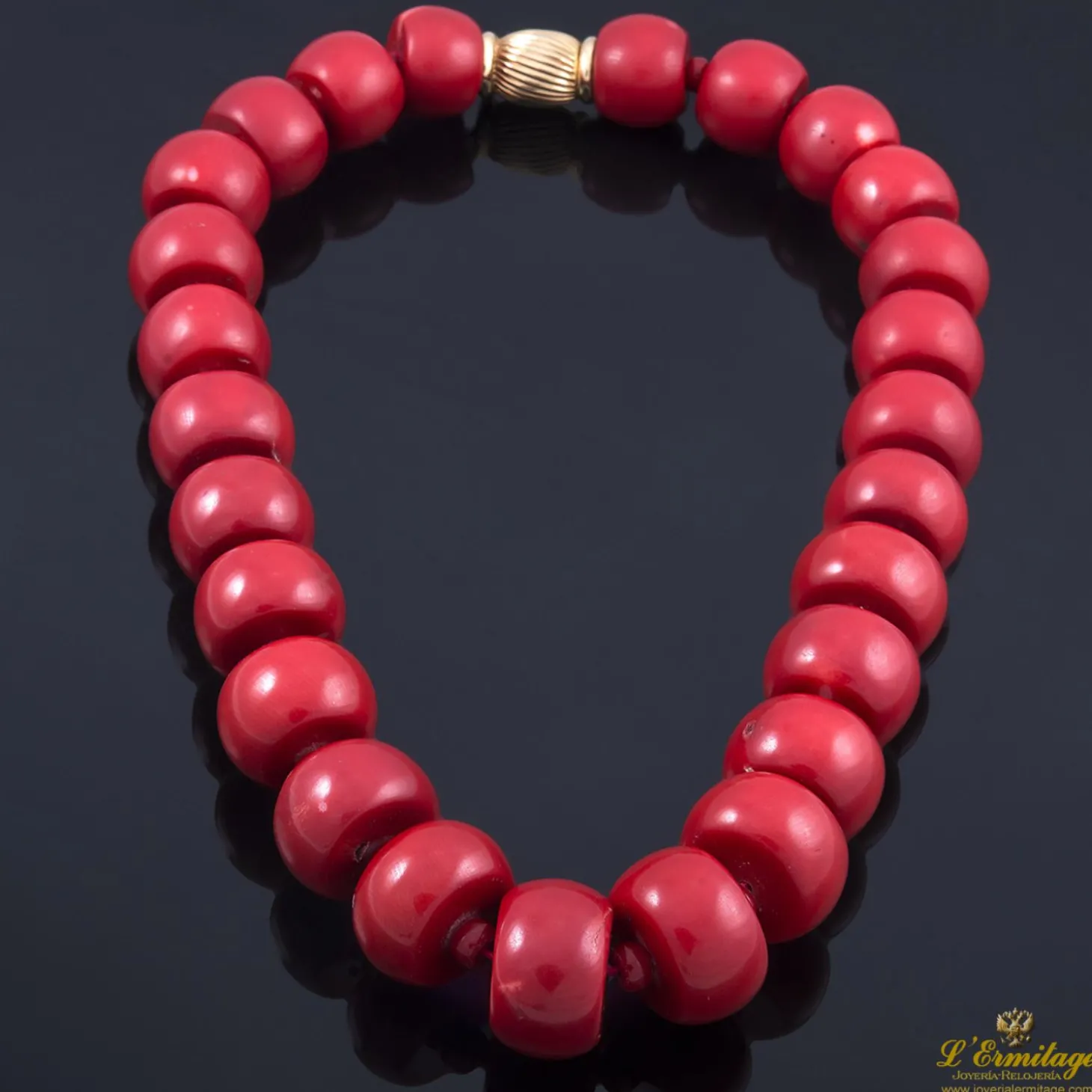 COLLARES Collar cuentas de coral