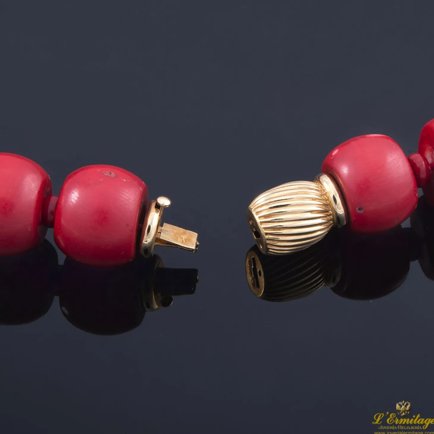 COLLARES Collar cuentas de coral