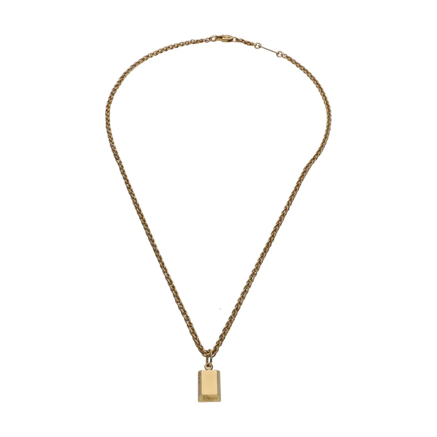 COLLARES Collar de cartier en oro amarillo. Largo 42cm.