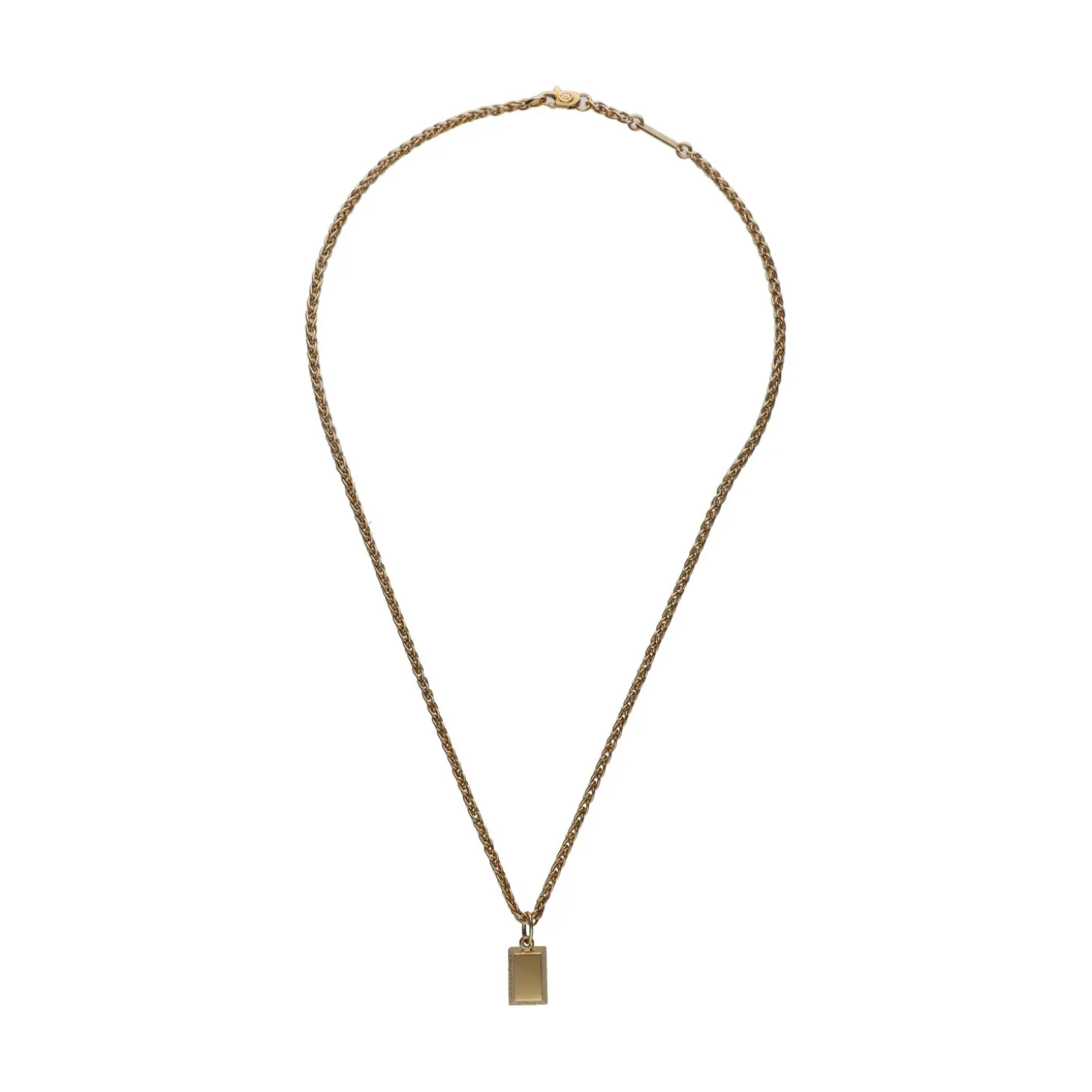 COLLARES Collar de cartier en oro amarillo. Largo 42cm.