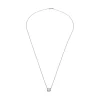 COLLARES Collar en oro blanco con un brillante.