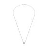 COLLARES Collar en oro blanco con un brillante.