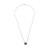 COLLARES Collar en oro blanco con zafiros y brillantes.
