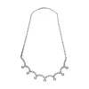 COLLARES Collar en oro blanco y brillantes.
