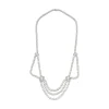 COLLARES Collar en platino con diamantes naturales.