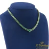 COLLARES Collar oro amarillo y esmeraldas naturales.