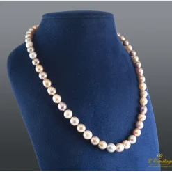 COLLARES Collar perlas cultivadas broche oro amarillo