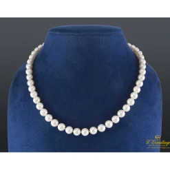COLLARES Collar perlas cultivadas broche oro amarillo